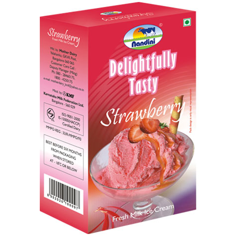 Family Pack Fresh Milk Ice Cream - Strawberry